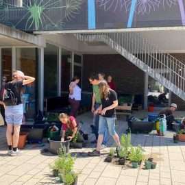 Dank der Unterstützung des Klimaschutzbeauftragten der Stadt Böblingen und der Gemeinwesenarbeit Flugfeld war der Workshop ein voller Erfolg und verlangt eine Wiederholung